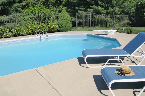 Poolside Concrete Installation in Yuba City