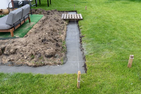 Cement Footer Installation in Yuba City